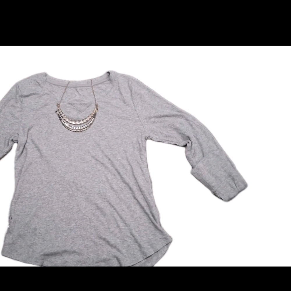 Love Heather Gray Long Sleeve Top